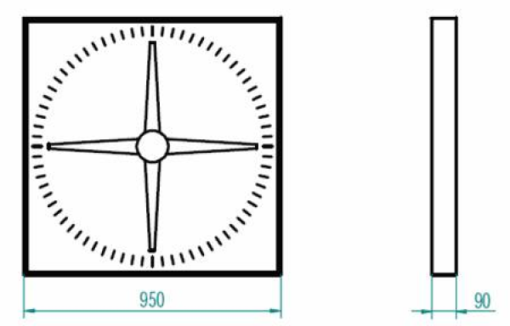 HORLOGE COMPTE SECONDES POUR PISCINE CHRONOMETRE 95 – Image 2